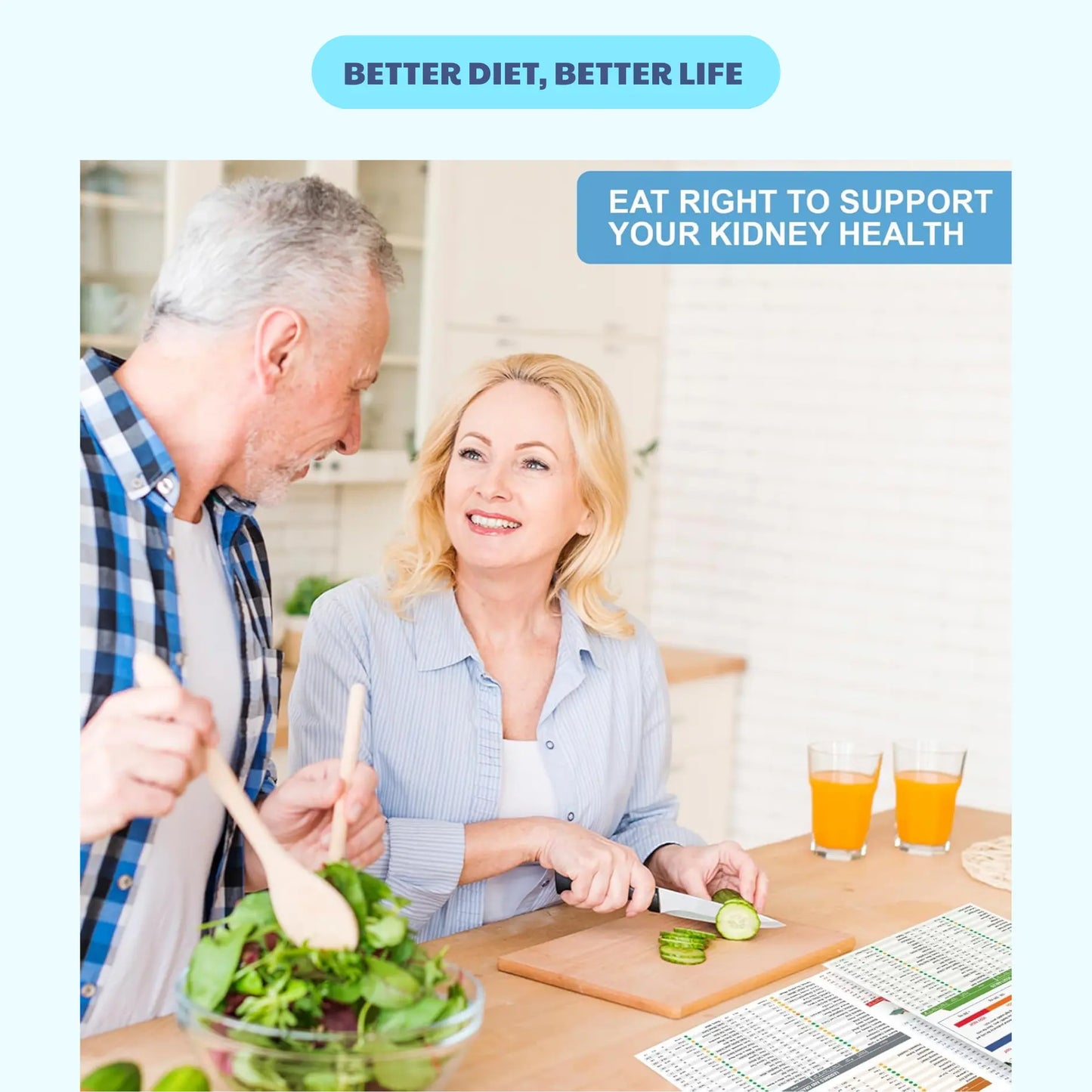 Kidney-Friendly Food Chart & Mediterranean Meal Plan for CKD & Dialysis Low Sodium Potassium Phosphorus Support Hyperoxaluria Oxalate Level Recipes Guide