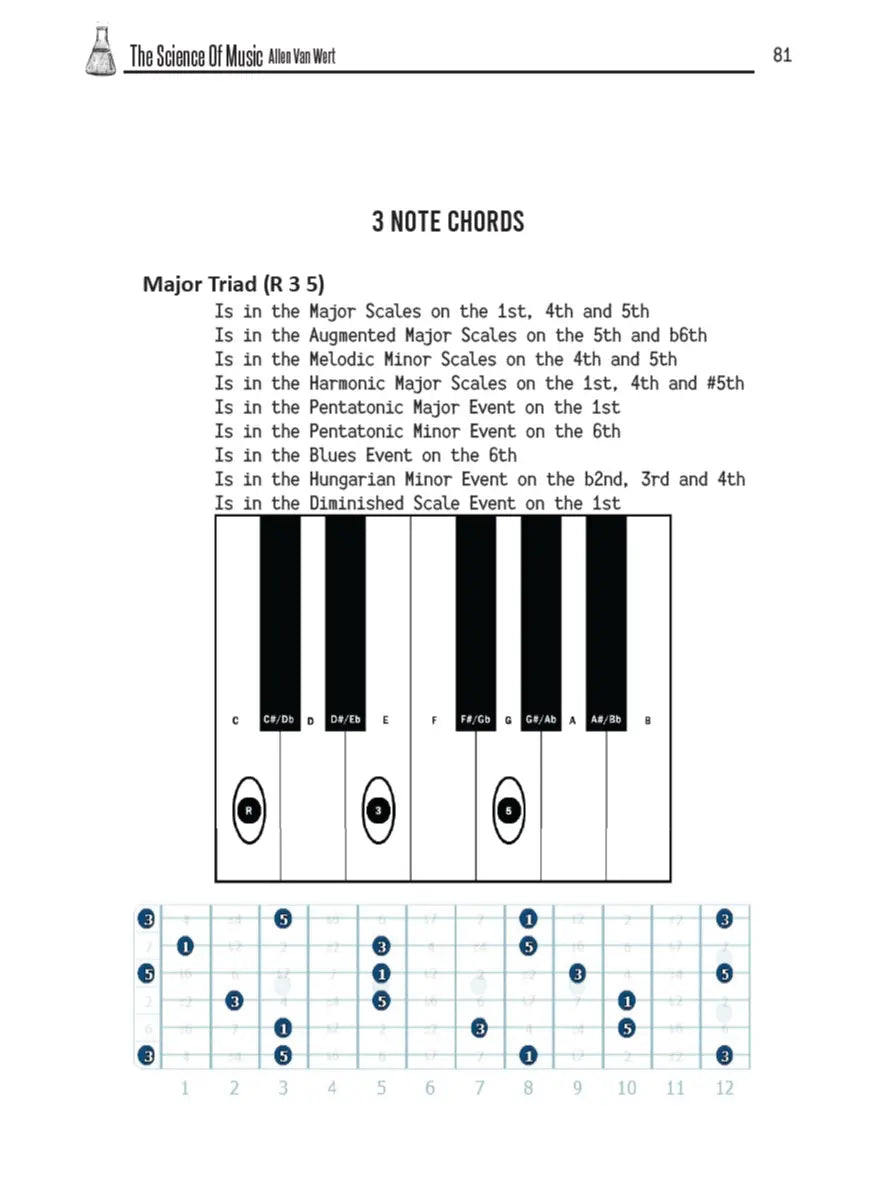 The Science of Music Paperback Book 5th Edition by Allen Van Wert - A Comprehensive Textbook for Music Theory Modern Tutorial