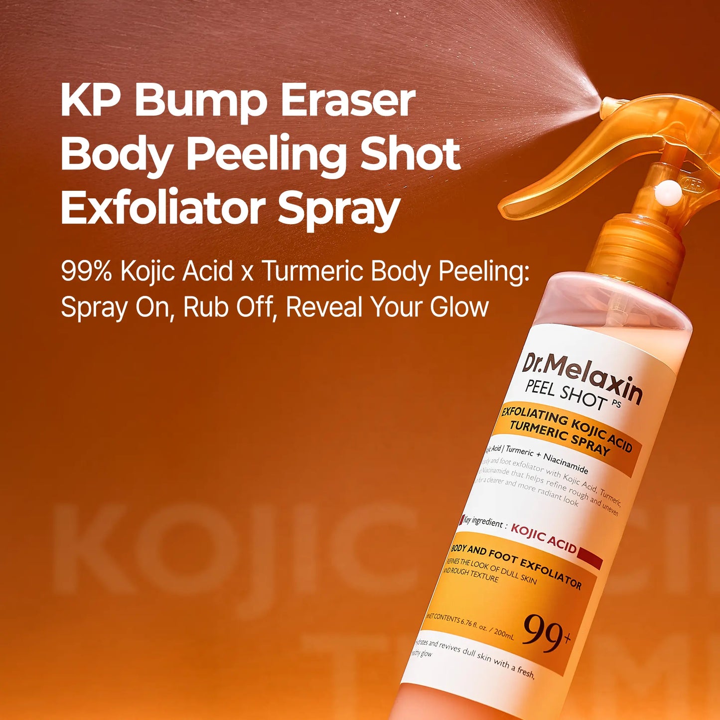 Kojic Acid Turmeric Amber Face & Body Care Set, Dark Spot & Pigmentation Care for Uneven Skin Tone