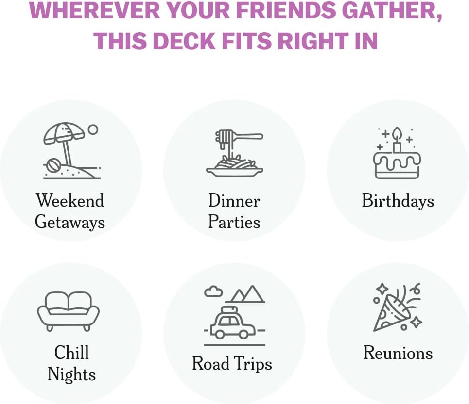 TALES 150 Conversation Cards, Friends Edition, Fun Friend Games for Adults, Teens, Kids, Perfect for Parties, Game Nights, Gifts & Gatherings, Conversations with Friends, Meaningful Connections