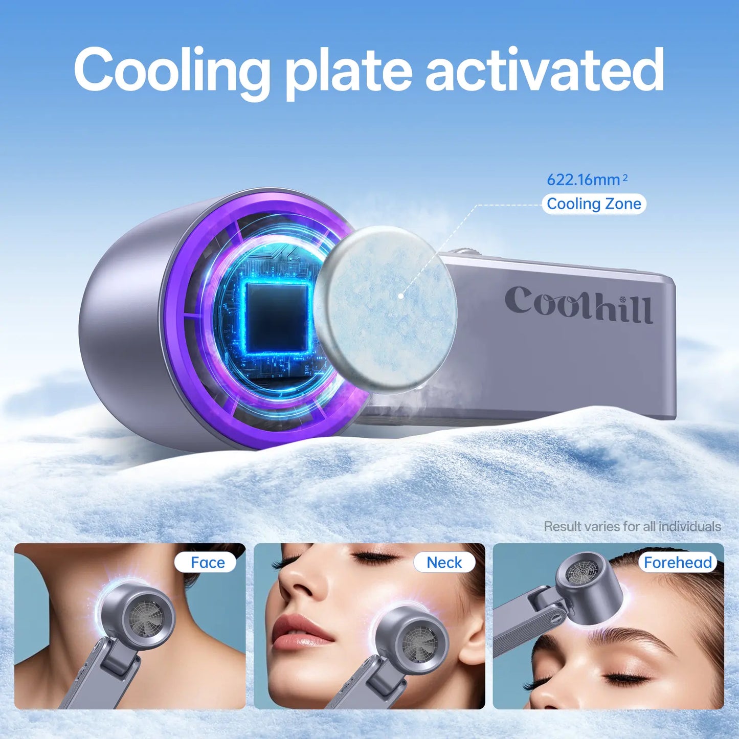 CoolHill Portable fan Handheld High Speed Fan 199 Adjustable Levels Foldable for Summer Travel Vacation Essentials& Outdoor Activities cool fan