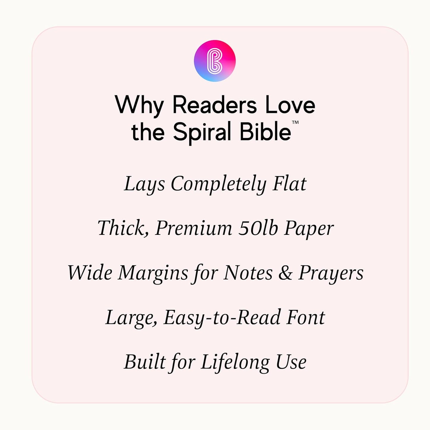 Official Spiral Bible® The Bible in a Year | 52 Week Guided Bible Study & Daily Reading Plan | Spiritual Companion & Journal for Adults & Teens | 8.5" x 11" Notebook