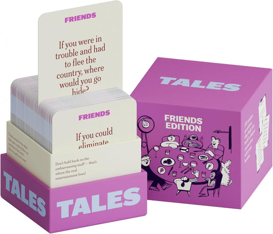 TALES 150 Conversation Cards, Friends Edition, Fun Friend Games for Adults, Teens, Kids, Perfect for Parties, Game Nights, Gifts & Gatherings, Conversations with Friends, Meaningful Connections