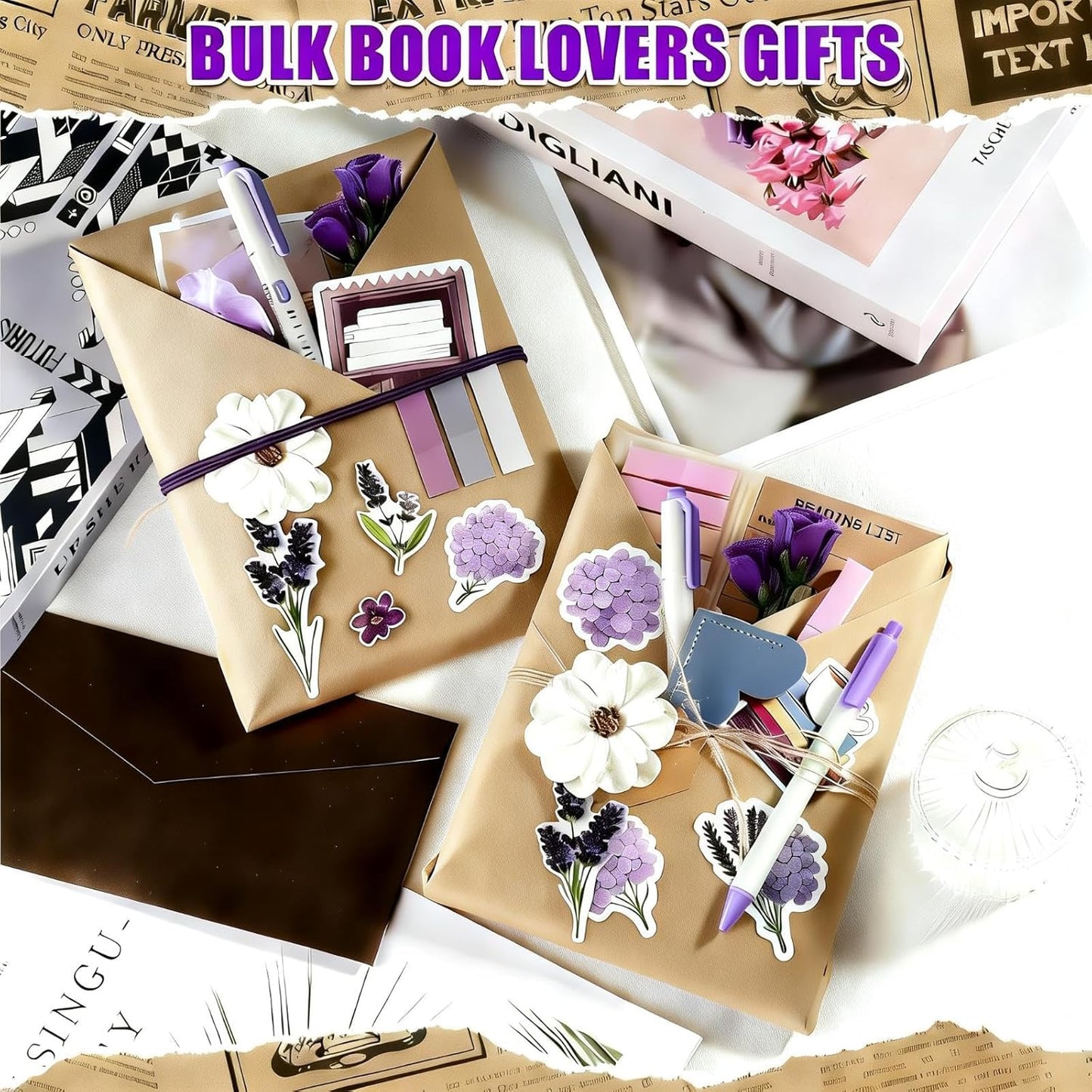 Blind Date with a Book (BRAND NEW book!) & stickers, bookmark, highlighter, book annotating tabs, booktok, mystery book, book log, hardcover & softcover Thriller Fantasy Spicy Romance & more
