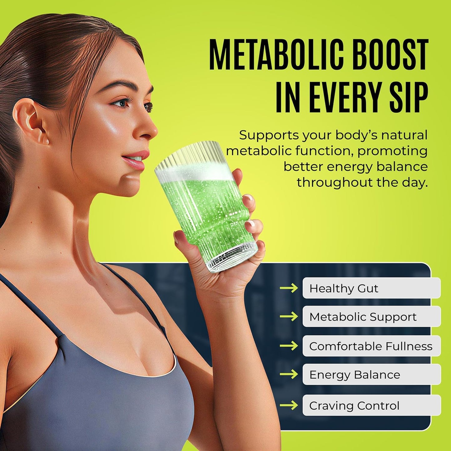 MOCKTALE-1 GLP-1 Supplement, Support Natural GLP 1 Production Drink for Weight Loss, Appetite Control & Metabolic, with Berberine, Akkermansia, Ceylon Cinnamon, Lemon Mint Flavor, 30 Packets